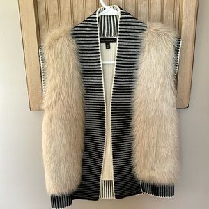 Banana Republic faux fur vest
